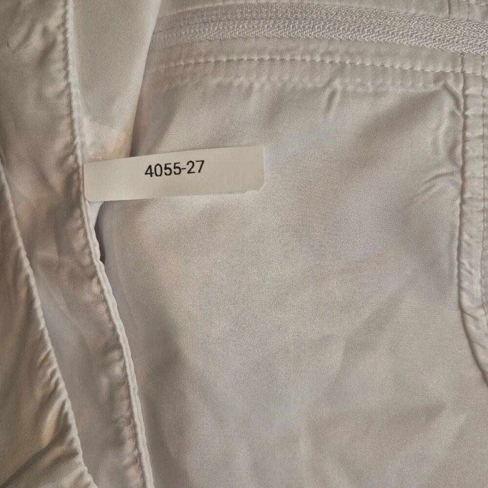 ZYIA Active Windbreaker Jacket Womens White Marble Mesh Back Packable Zip NEW NW - Picture 9 of 15